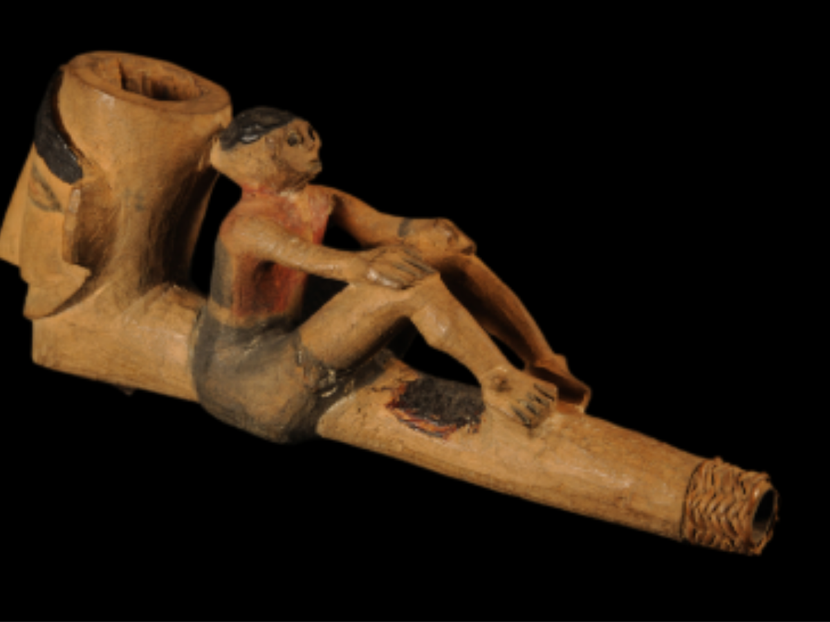 Wooden Pipe Smoking Apparatus of the Phom Naga Tribe Wooden Pipe Smoking Apparatus of the Phom Naga Tribe