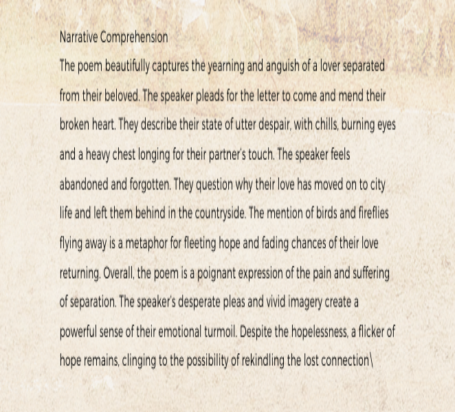 Comprehension Comprehension