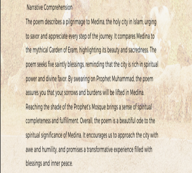 Comprehension Comprehension