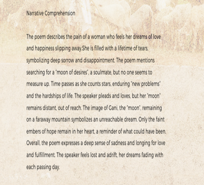 Comprehension Comprehension