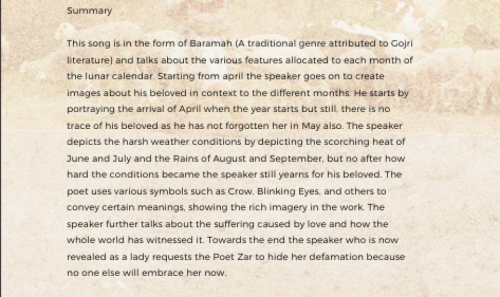 Summary Summary