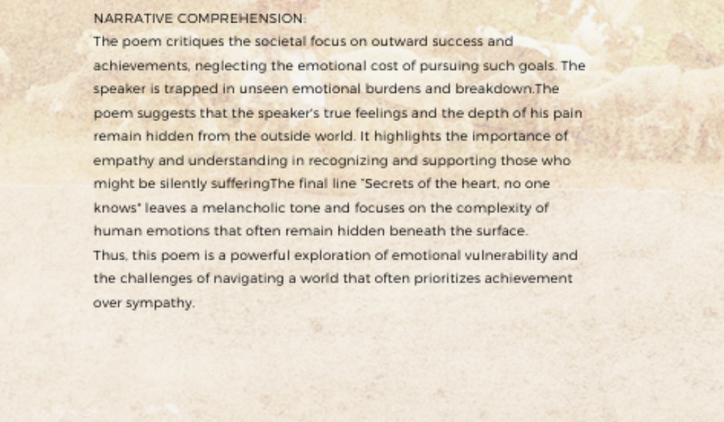 Comprehension Comprehension