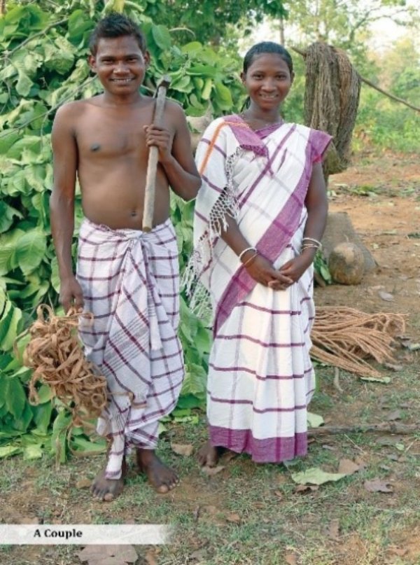 Birhor tribe couple Birhor tribe couple