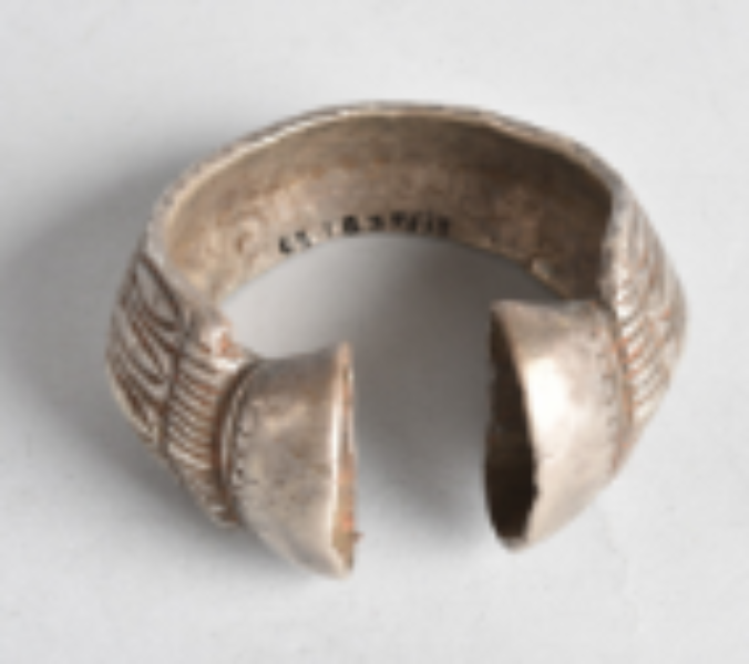 Silver cuff bracelet of mahasu tribe Silver cuff bracelet of mahasu tribe
