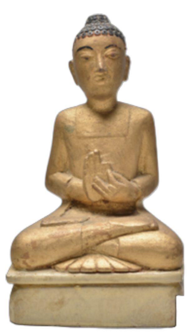 Buddha Wooden Sculpture in Dharma-Chakra Mudra Buddha Wooden Sculpture in Dharma-Chakra Mudra