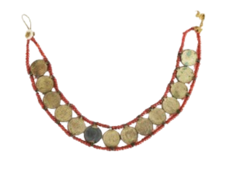 Silver Coin Bead Necklace Silver Coin Bead Necklace