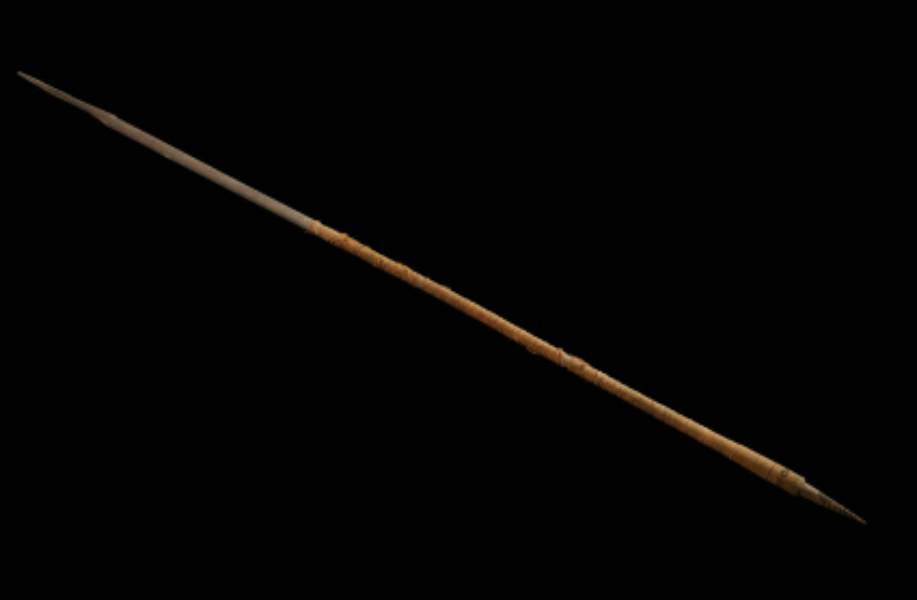 Wooden tribal spear by Naga community Wooden tribal spear by Naga community