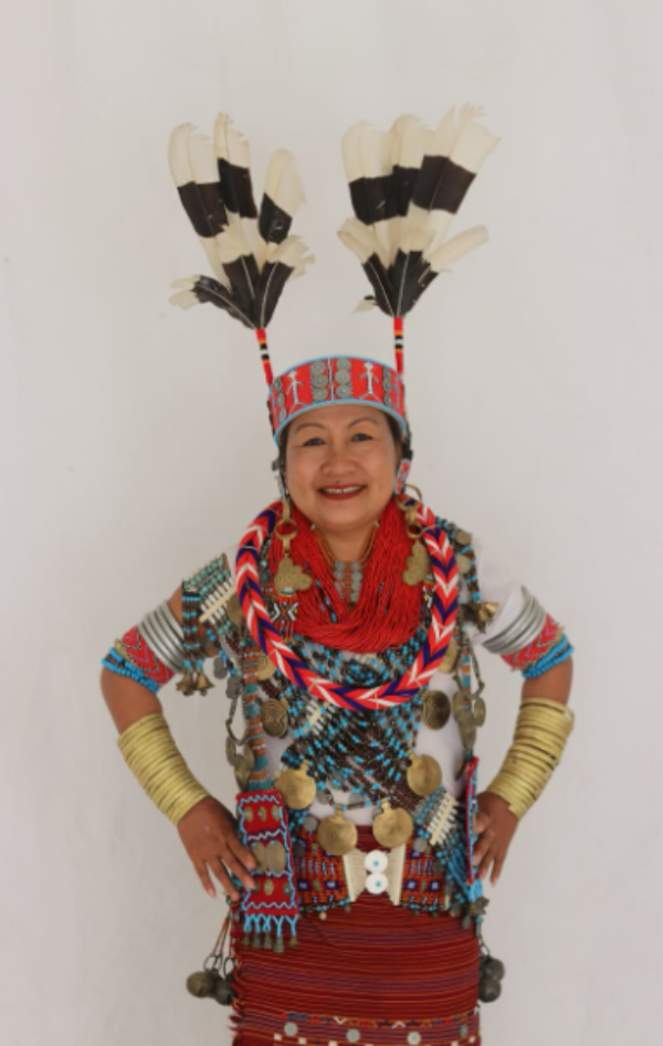 Jaboka village (Mon district) chief’s daughter, Mrs. Cenam Wangcha, in full traditional attire. Jaboka village (Mon district) chief’s daughter, Mrs. Cenam Wangcha, in full traditional attire.