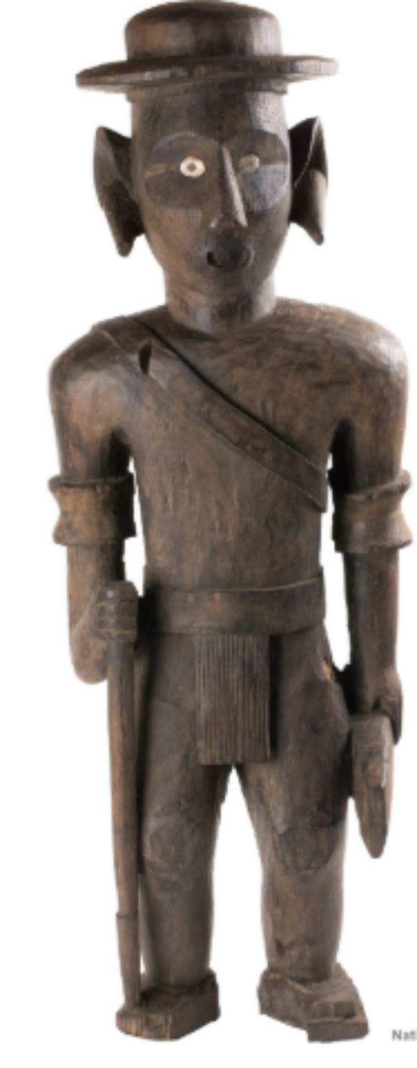 Konyak Warrior sculpture Konyak Warrior sculpture