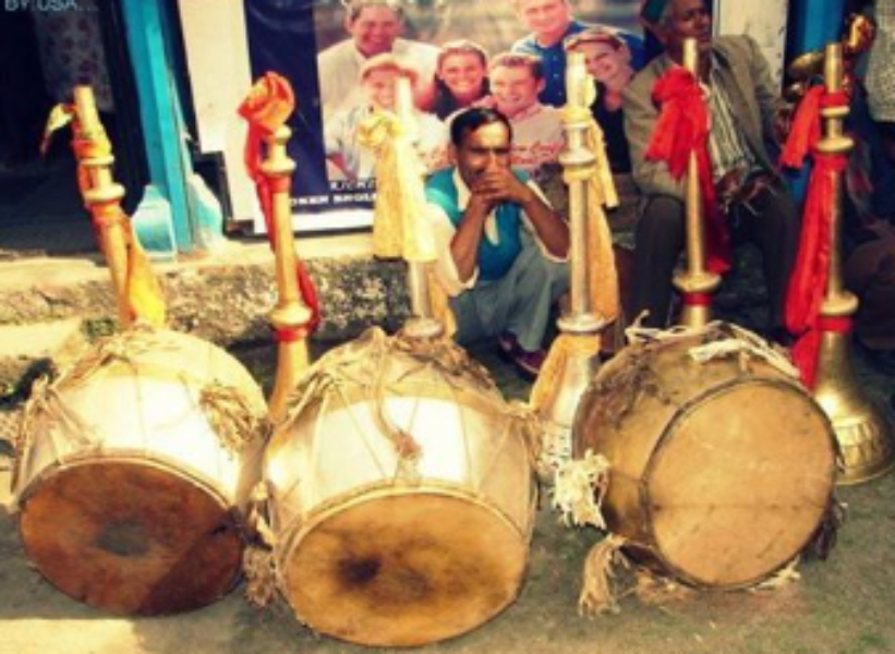Traditional drums of gaddi tribe Traditional drums of gaddi tribe