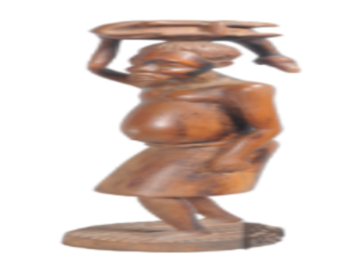 This carving on wood and a man carrying a deer This carving on wood and a man carrying a deer