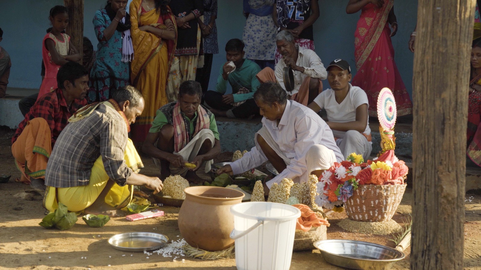 Preparations during Bishri Ossa festival Preparations during Bishri Ossa festival