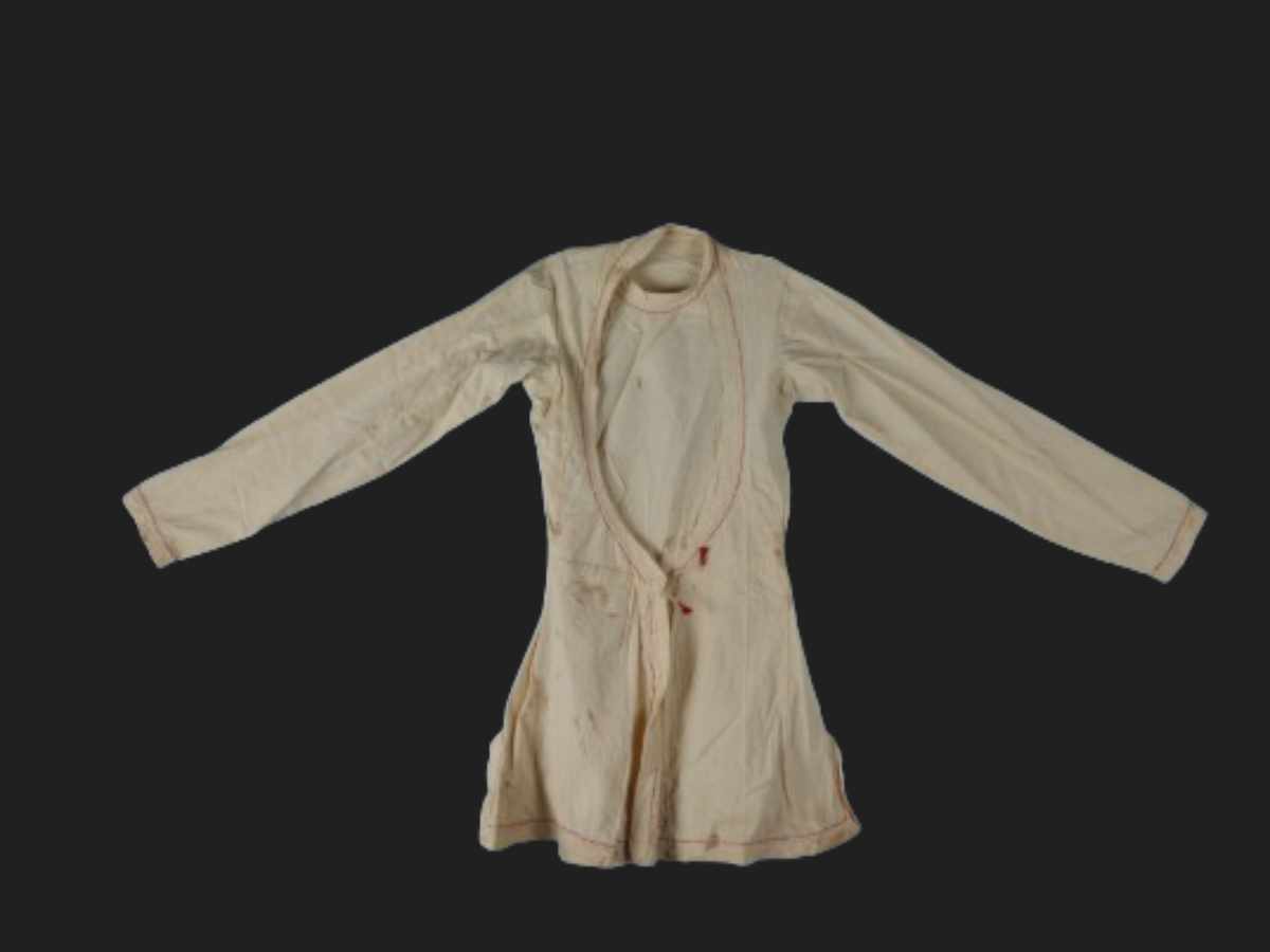 White outer wear garment White outer wear garment