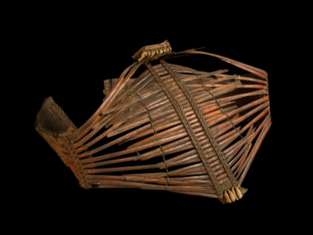 woven cane headdress woven cane headdress