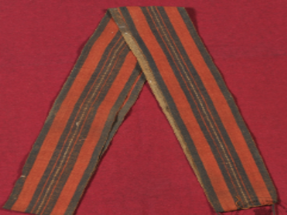 Handwoven elongated band Handwoven elongated band