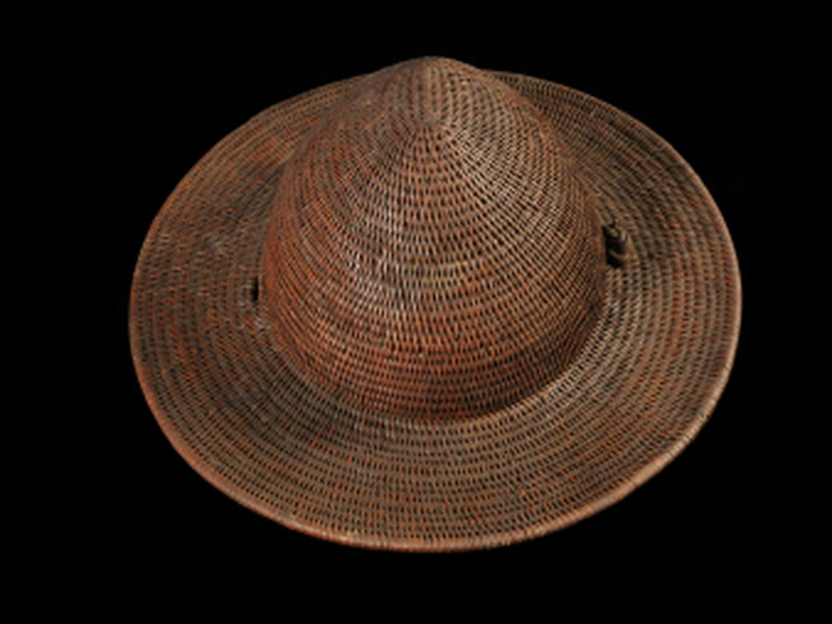 Traditional Cane Hat of Adi Tribe Traditional Cane Hat of Adi Tribe